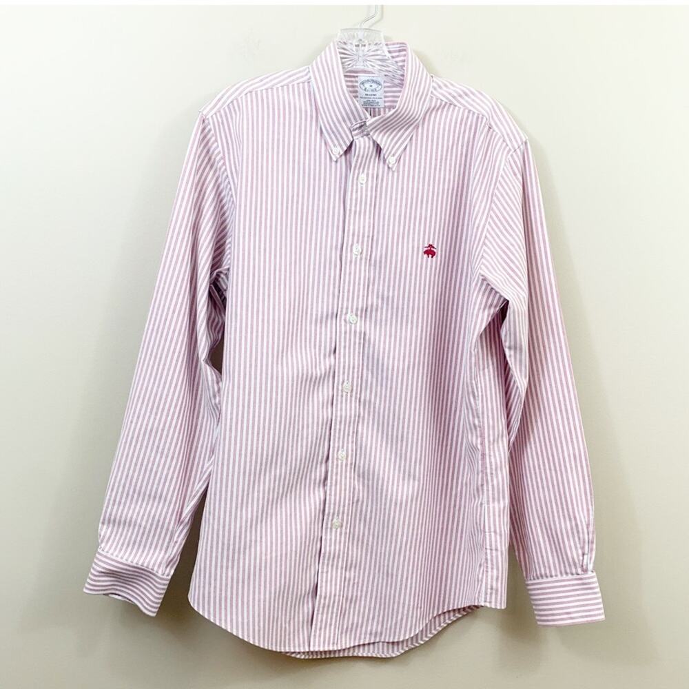 Brooks Brothers Regent Pin Striped Red/White/Blue The Original Polo Shirt